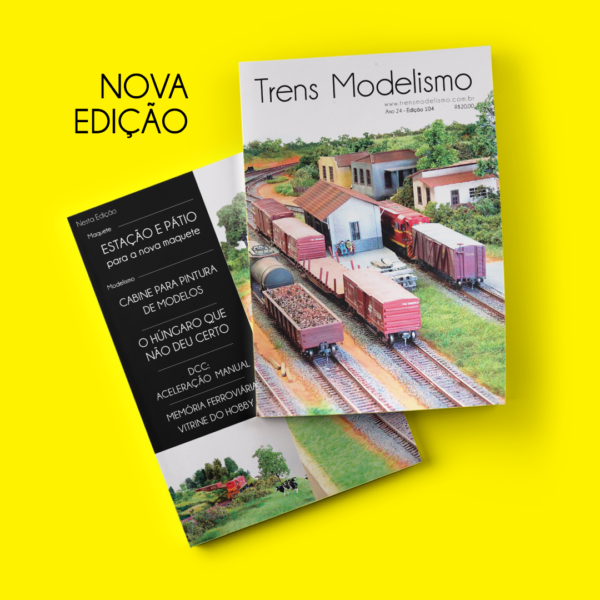 Lançada a edição 104 da Trens Modelismo.